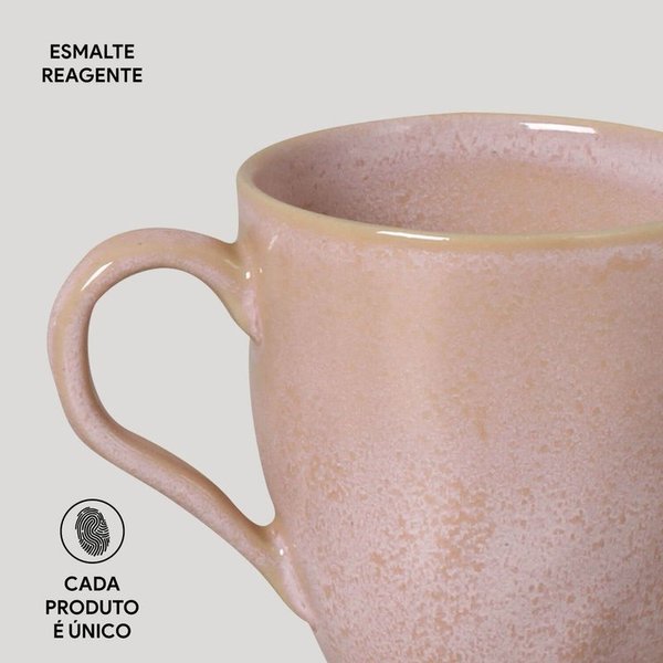 cj com 4 canecas organico litchi rosa claro 273ml 11314109201 charm decor e