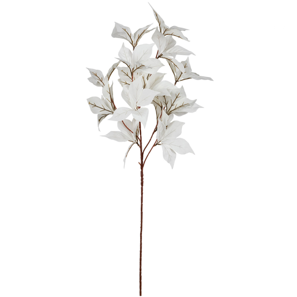 haste folhagem ficus branco toque seco 80cm e113 br charm decor