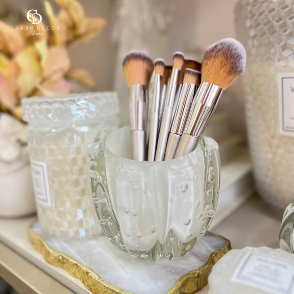 vaso cristal murano marselha p quartzo perola 8427p3660 charm decor c