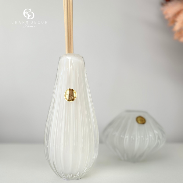 vaso cristal murano rire pp quartzo perola charm decor b