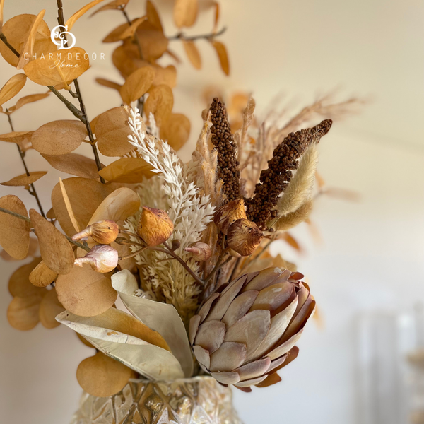 ramalhete protea 39cm outono mx215 o charm decor b