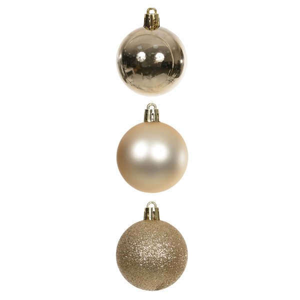 cj 6 bola mista no tubo champanhe 8cm 81932003 charm decor a