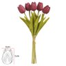 buque com 5 tulipas de espuma beauty outono 32cm 43888002 charm decor a
