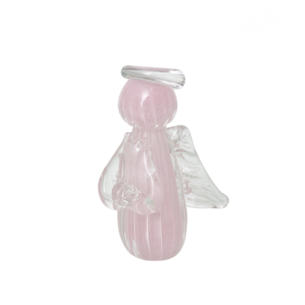 mini anjo uriel cristal murano m jade rosa 514m67 charm decor a