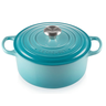 panela redonda signature azul caribe 24cm le creuset 01 06 023817024 charm decor a