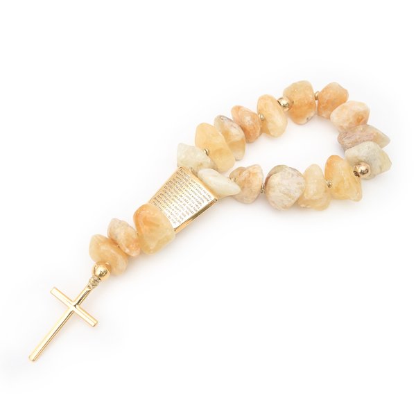 terco decorativo pai nosso pedra quartzo hematoide charm decor