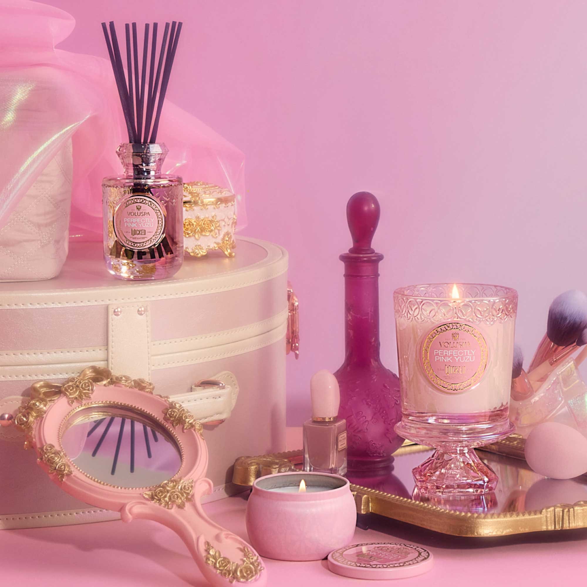 Vela Copo 60H Perfectly Pink Yuzu Wicked Collection Voluspa