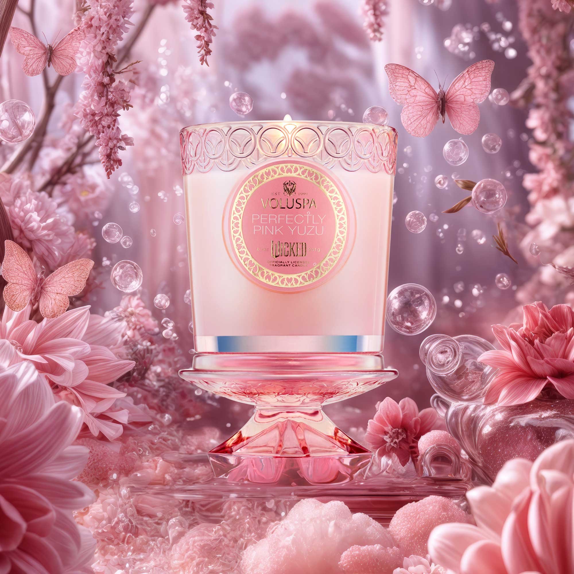 Vela Copo 60H Perfectly Pink Yuzu Wicked Collection Voluspa