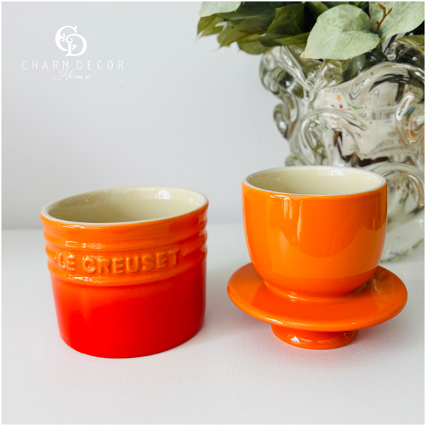 le creuset pote para manteiga laranja 4687 b