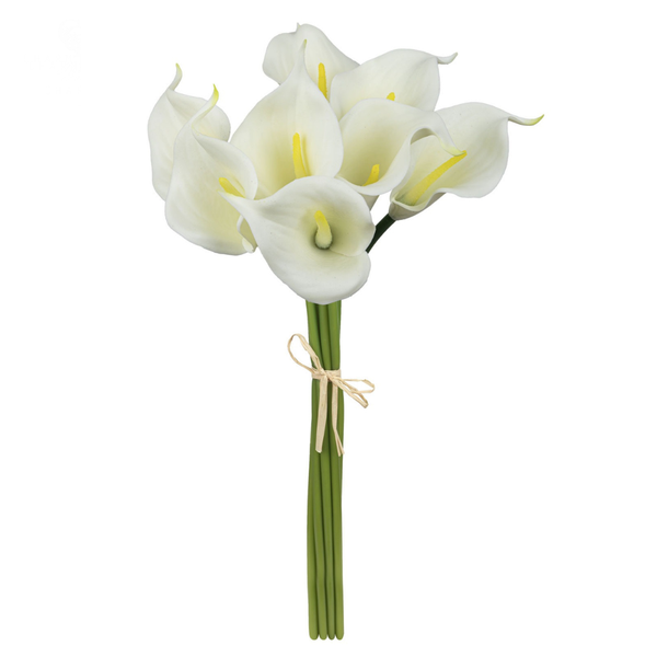 buque copo de leite calla em silicone branco 33cm f310 br charm decor