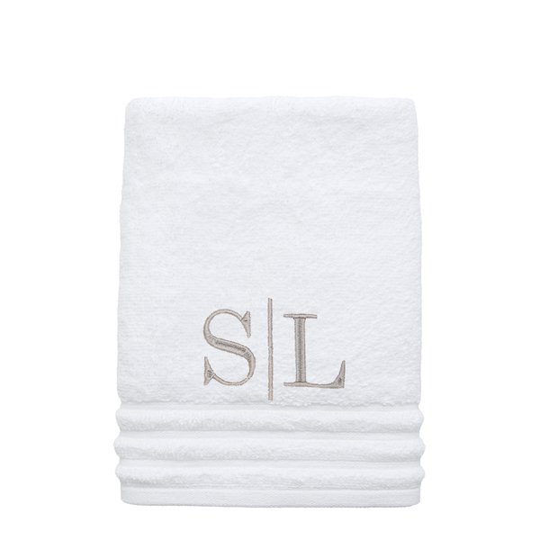 toalha de rosto trussardi 100 algodao imperiale branco charm decor personalizar