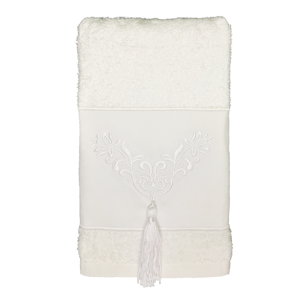 toalha de lavabo bordado pingente branco lavabo11 charm decor