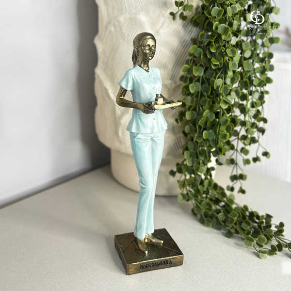 escultura decorativa enfermeira 257 642 charm decor b