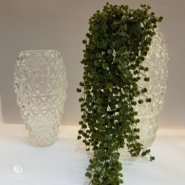 vaso em cristal murano diamante cristal transparente cristais sao marcos charm decor